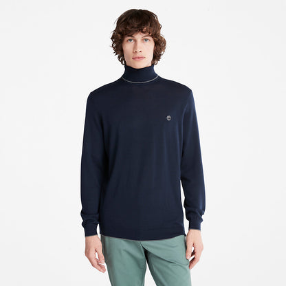 Mens Timberland Nissitissit River Merino Sweater for Men in Navy