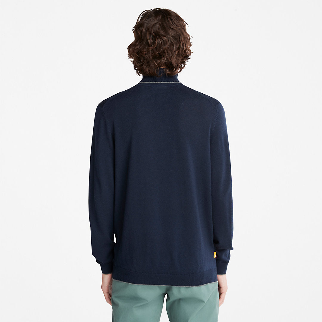 Mens Timberland Nissitissit River Merino Sweater for Men in Navy