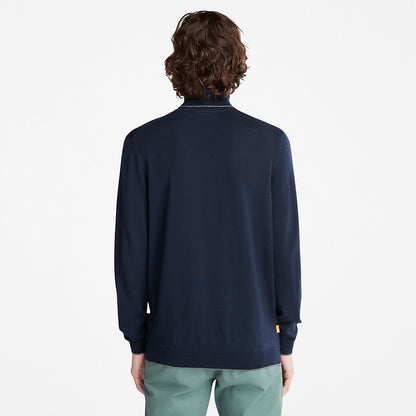 Mens Timberland Nissitissit River Merino Sweater for Men in Navy