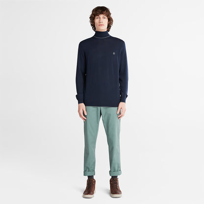 Mens Timberland Nissitissit River Merino Sweater for Men in Navy