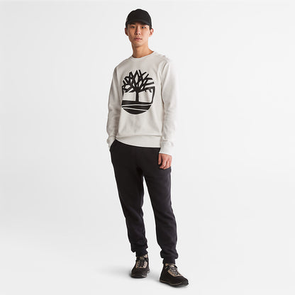 Mens Timberland Core Tree Logo Sweatshirt for Men in White