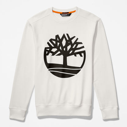 Mens Timberland Core Tree Logo Sweatshirt for Men in White