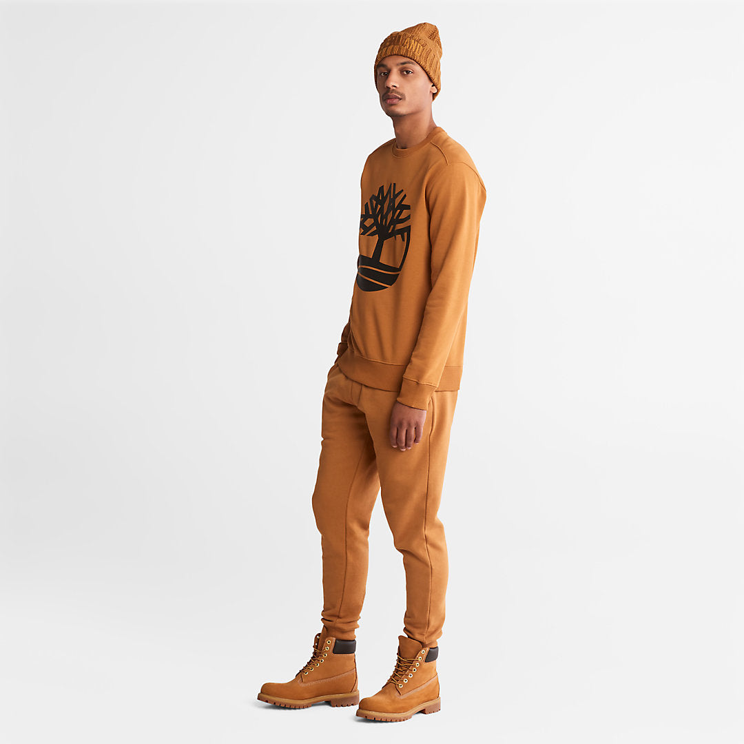 Mens Timberland Core Tree Logo Sweatshirt for Men in Yellow