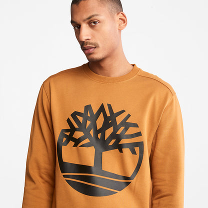 Mens Timberland Core Tree Logo Sweatshirt for Men in Yellow