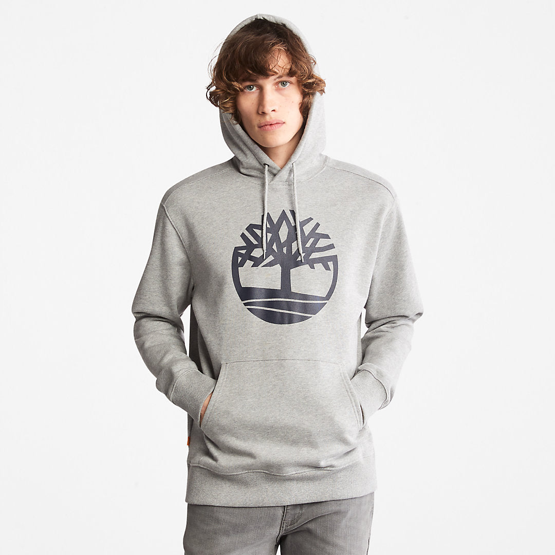 Mens Timberland Core Tree Logo Hoodie for Men in Grey