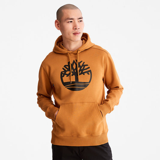 Mens Timberland Core Tree Logo Hoodie for Men in Yellow