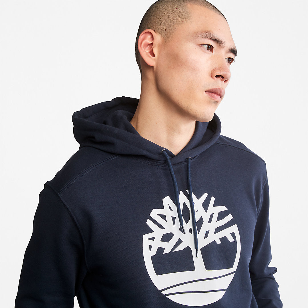 Mens Timberland Core Tree Logo Hoodie for Men in Navy