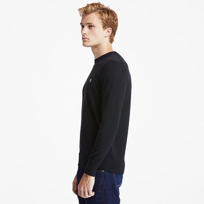 Mens Timberland Williams River Organic Cotton Sweater for Men in Black