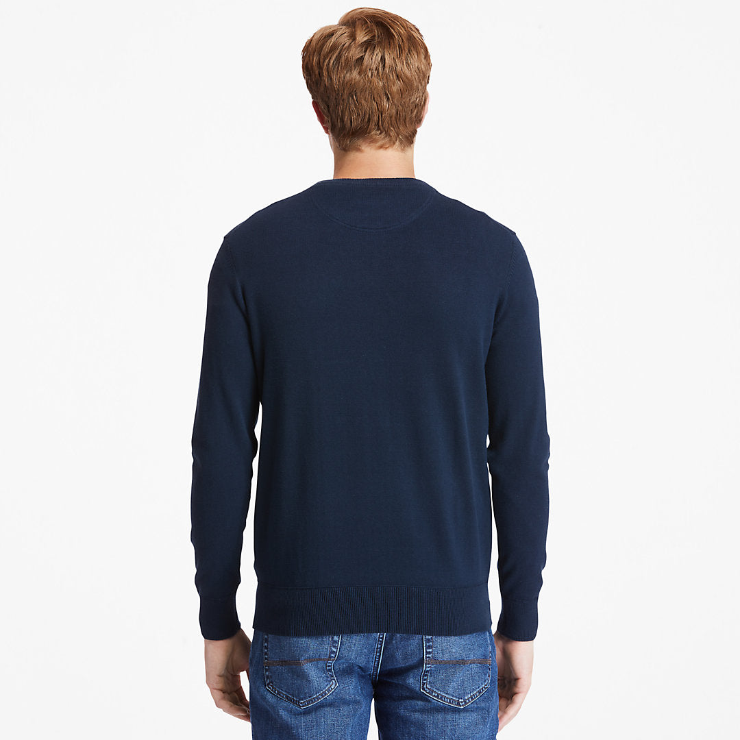 Mens Timberland Williams River Organic Cotton Sweater for Men in Navy