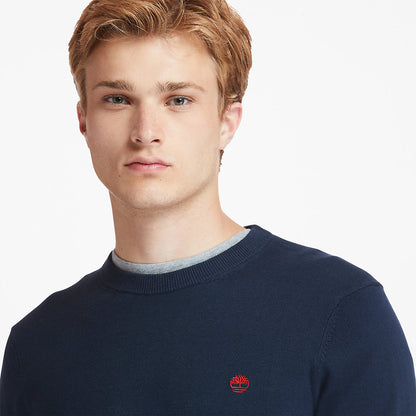 Mens Timberland Williams River Organic Cotton Sweater for Men in Navy