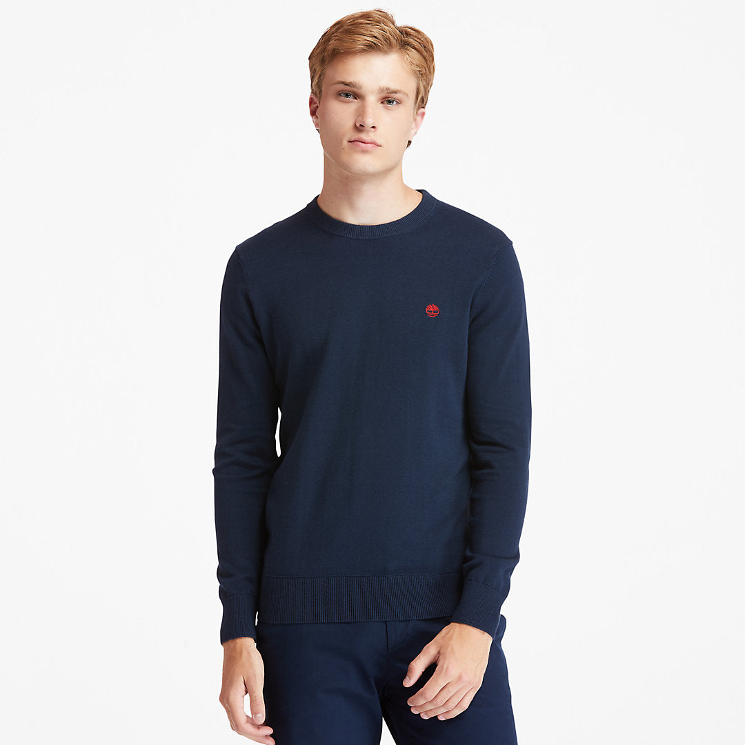 Mens Timberland Williams River Organic Cotton Sweater for Men in Navy