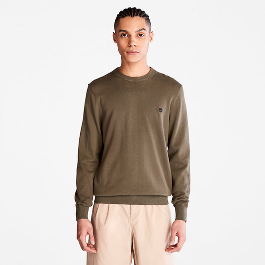 Mens Timberland Williams River Organic Cotton Sweater for Men in Dark Green