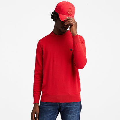 Mens Timberland Williams River Organic Cotton Sweater for Men in Red