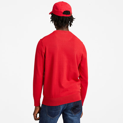 Mens Timberland Williams River Organic Cotton Sweater for Men in Red