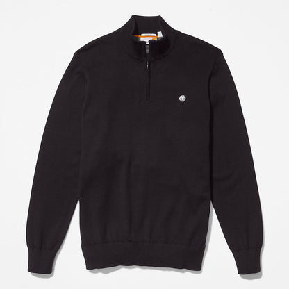 Mens Timberland Williams River Zip-neck Sweater for Men in Black