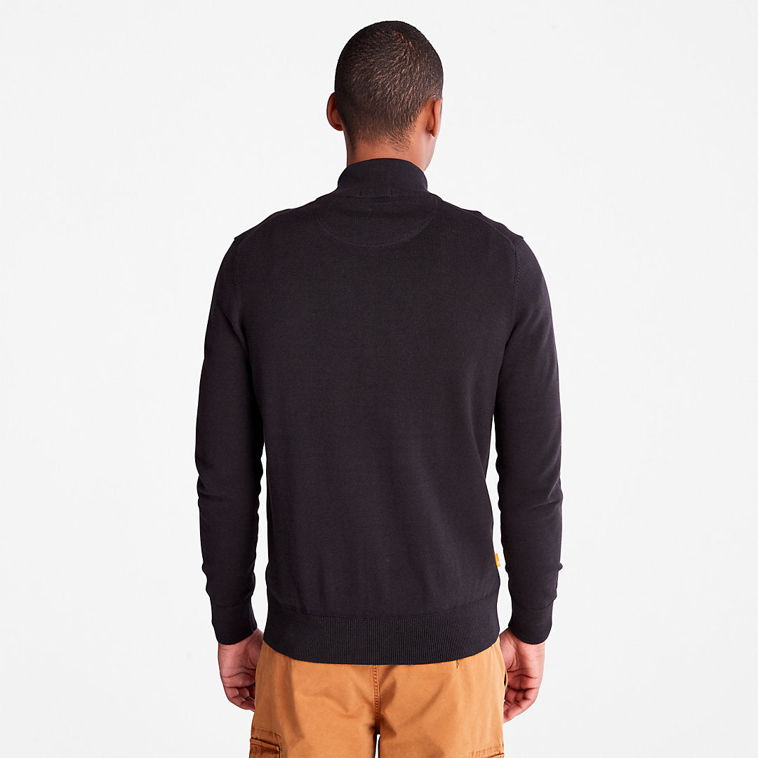 Mens Timberland Williams River Full-Zip Sweater for Men in Black