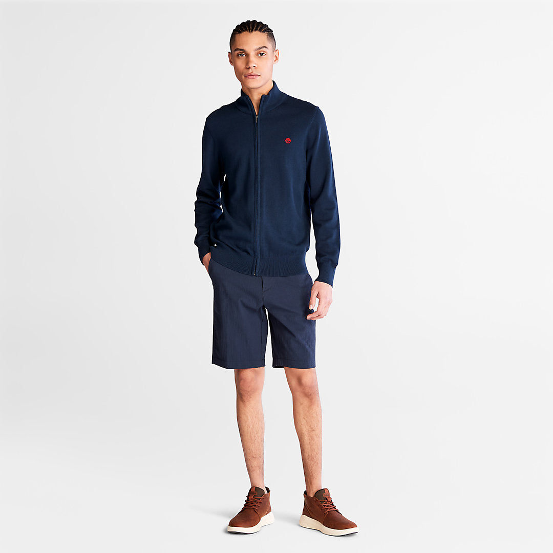 Mens Timberland Williams River Full-Zip Sweater for Men in Navy