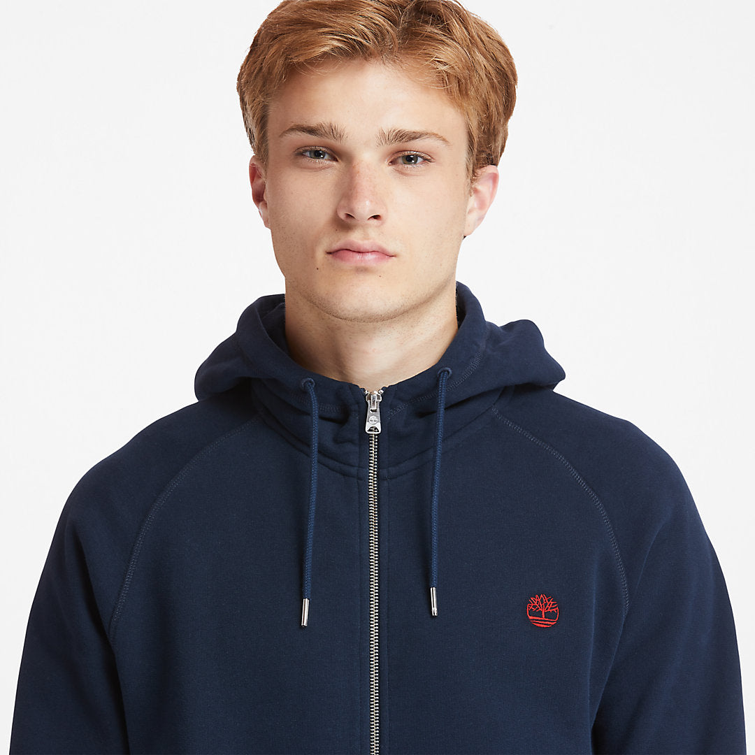 Mens Timberland Exeter River Zip Hoodie for Men in Navy