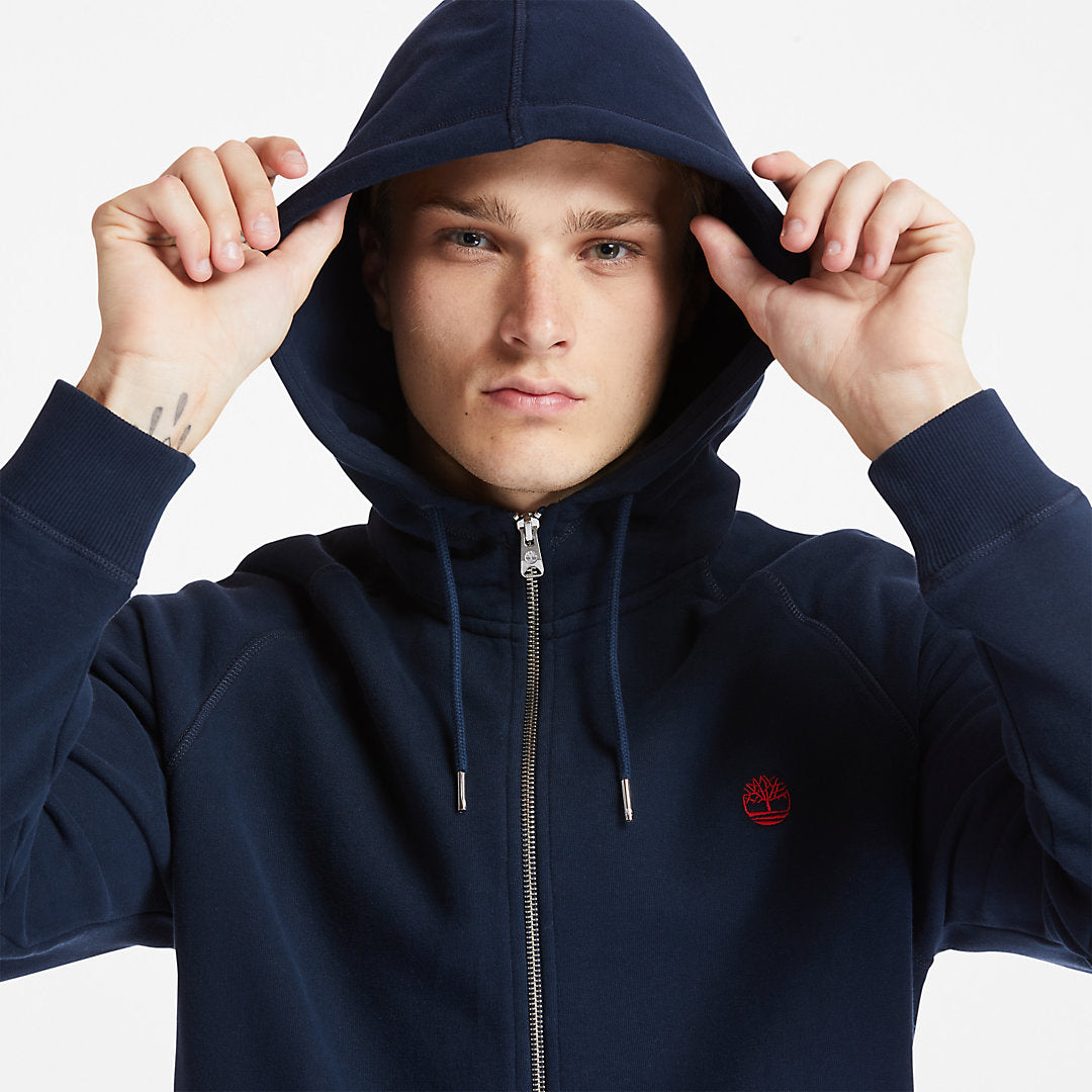 Mens Timberland Exeter River Zip Hoodie for Men in Navy