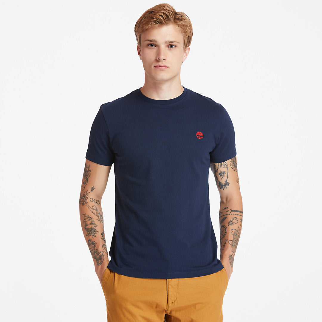 Mens Timberland Dunstan River Crew Tee for Men in Dark Blue