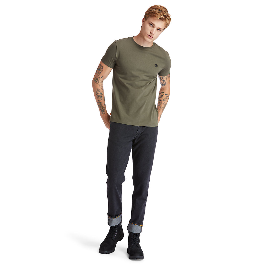 Mens Timberland Dunstan River Crew Tee for Men in Dark Green