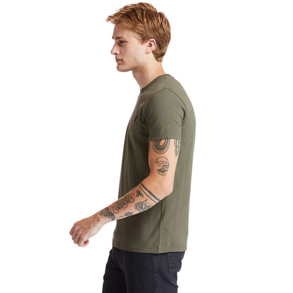 Mens Timberland Dunstan River Crew Tee for Men in Dark Green