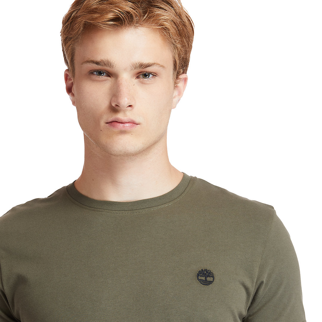 Mens Timberland Dunstan River Crew Tee for Men in Dark Green