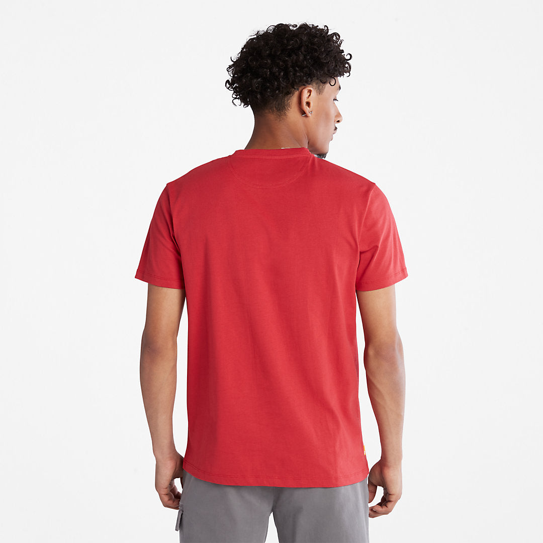 Mens Timberland Dunstan River Crew T-Shirt for Men in Red