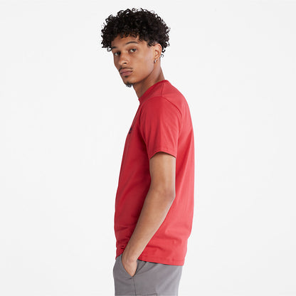Mens Timberland Dunstan River Crew T-Shirt for Men in Red