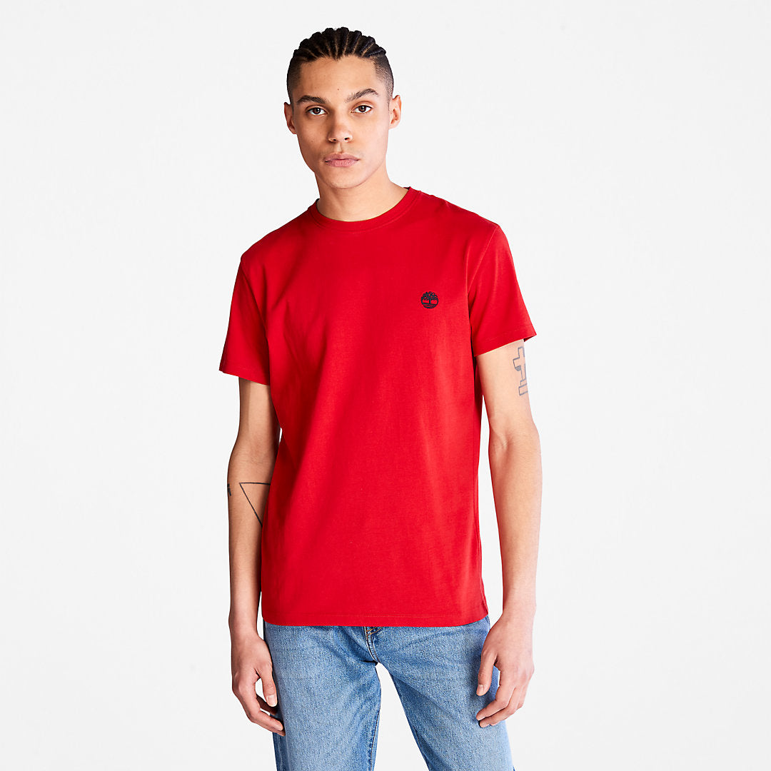 Mens Timberland Dunstan River Crew Tee for Men in Red