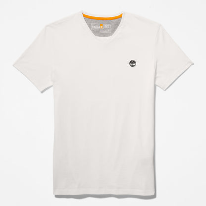 Mens Timberland Dunstan River V-Neck T-Shirt for Men in White