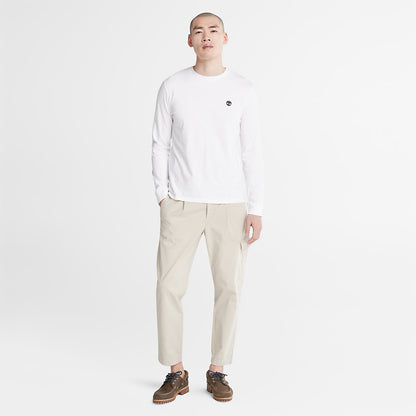 Mens Timberland Dunstan River LS T-Shirt for Men in White