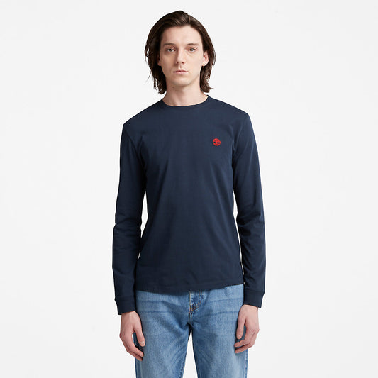 Mens Timberland Dunstan River LS T-Shirt for Men in Navy