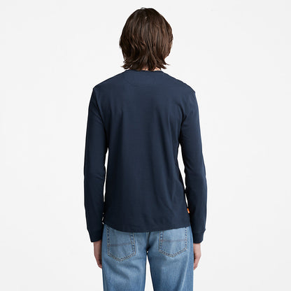 Mens Timberland Dunstan River LS T-Shirt for Men in Navy