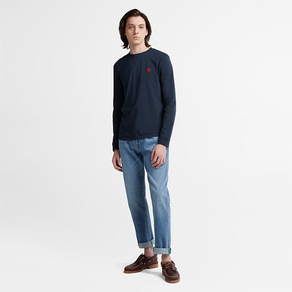 Mens Timberland Dunstan River LS T-Shirt for Men in Navy
