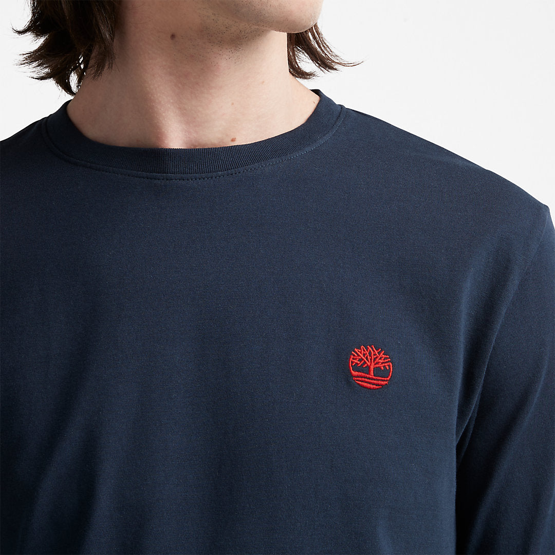 Mens Timberland Dunstan River LS T-Shirt for Men in Navy