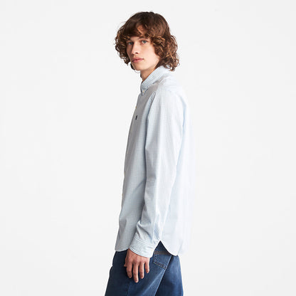 Mens Timberland Suncook River Gingham Shirt for Men in Blue