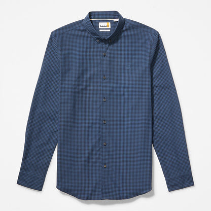 Mens Timberland Suncook River Poplin Shirt for Men in Navy