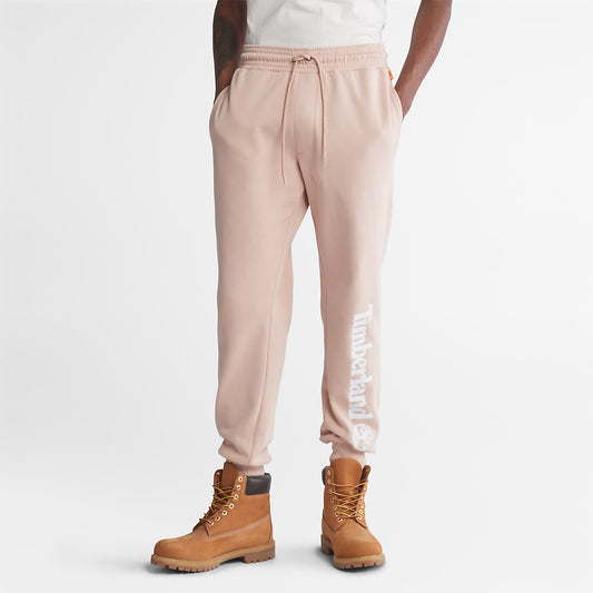Mens Timberland Core Logo Sweatpants for Men in Light Pink