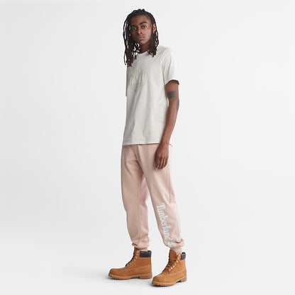 Mens Timberland Core Logo Sweatpants for Men in Light Pink