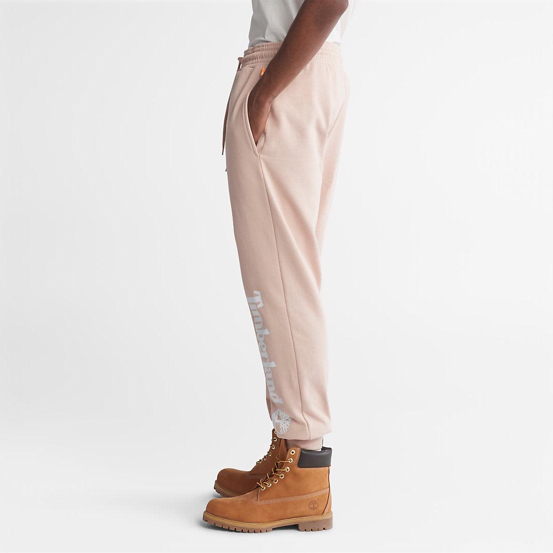 Mens Timberland Core Logo Sweatpants for Men in Light Pink