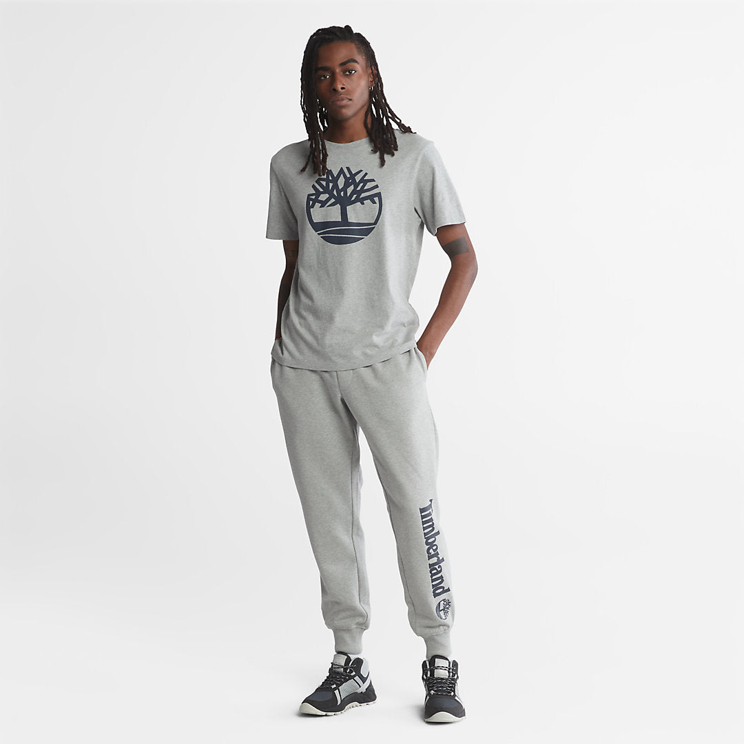 Mens Timberland Logo Sweatpants for Men in Grey