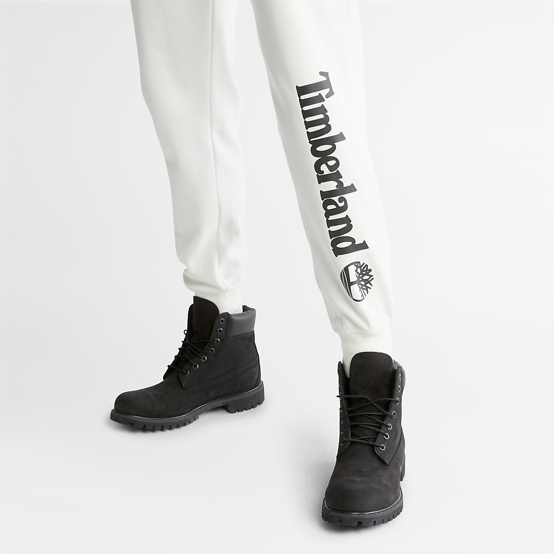 Mens Timberland Core Logo Sweatpants for Men in White