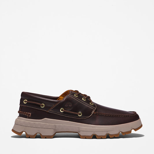 Mens Timberland GreenStride™ TBL® Originals EK+ Moc-toe Boat Shoe for Men in Burgundy