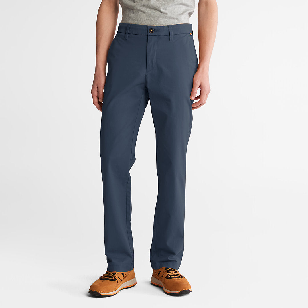 Mens Timberland Squam Lake Stretch Chinos for Men in Blue