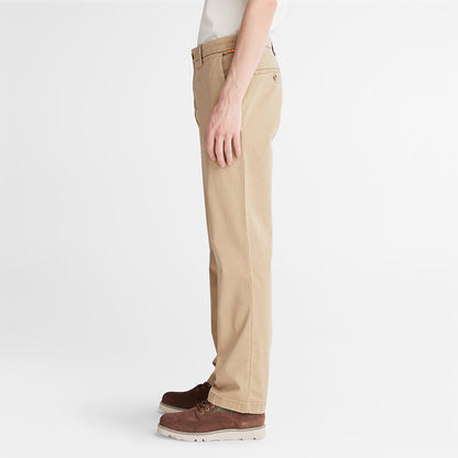 Mens Timberland Squam Lake Twill Chino Pants for Men in Khaki