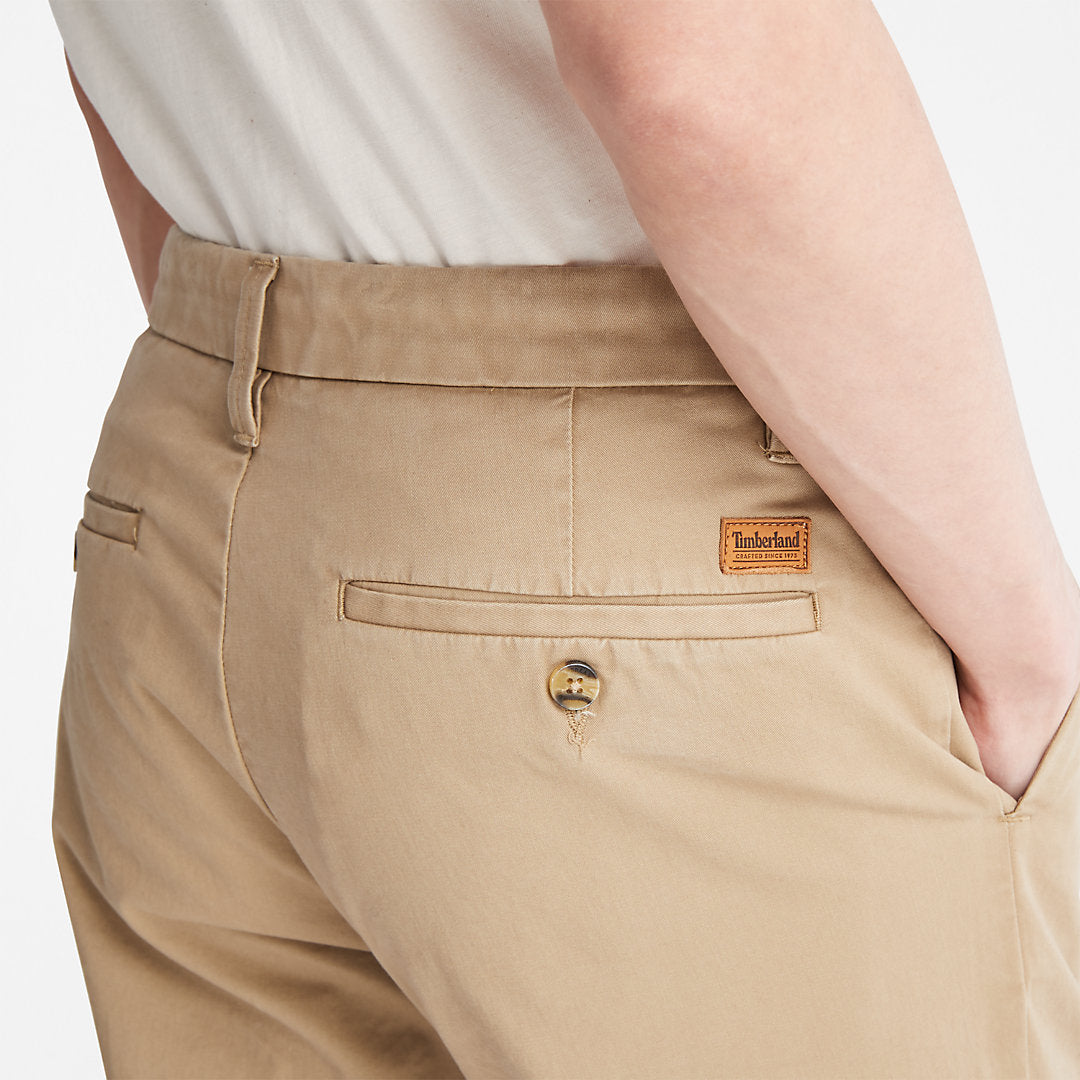 Mens Timberland Squam Lake Twill Chino Pants for Men in Khaki