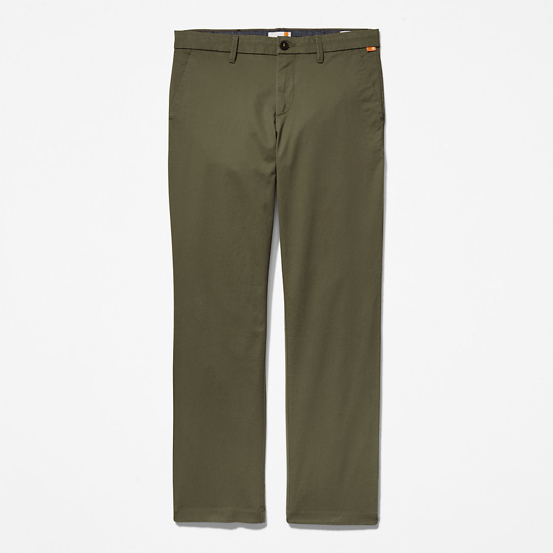 Mens Timberland Squam Lake Twill Chino Pants for Men in Green