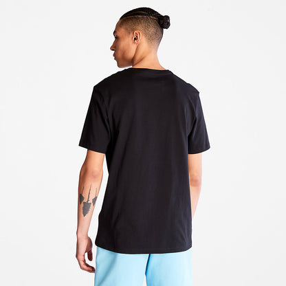 Mens Timberland Kennebec River Tree Logo T-shirt for Men in Black