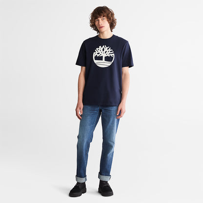 Mens Timberland Kennebec River Tree Logo T-shirt for Men in Navy